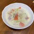 ☆ハラ★ハラ☆'s cooksnap of when they made 白菜のクリーム煮高野豆腐入り(♡˙³˙).