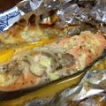 USACO66's cooksnap of when they made 味噌マヨ＆チーズでこってり鮭のホイル焼き.
