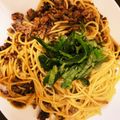 Mayumi731's cooksnap of when they made ひき肉と梅干しと大葉でさっぱり簡単パスタ.