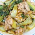 ＬＴＪ's cooksnap of when they made 豚バラ肉とチンゲン菜のごま油炒め.