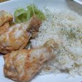 クック1ZPAP1☆'s cooksnap of when they made 炊飯器で3品！タンドリーチキンプレート☆.