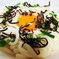 みれいく's cooksnap of when they made 塩昆布の釜玉うどん.