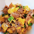 Kありす's cooksnap of when they made オクラと豚こまの卵炒め♪簡単すぐできる！.