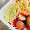 はるにゃ❀'s cooksnap of when they made 手抜きシリーズ☆弁当編☆キャベツ入り卵焼.