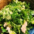 milestone★'s cooksnap of when they made 鶏むね肉とパクチーのホットサラダ♪.