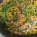 クックプ～'s cooksnap of when they made ゴーヤ☆コーン☆ベーコンのつゆマヨ炒め.