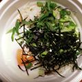 ダイエッターひさ子's cooksnap of when they made ひとりランチに！塩昆布の釜玉そうめん.