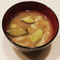 まんまるまうちゃん's cooksnap of when they made お茄子と油揚げの味噌汁.