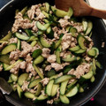 みこひろママ's cooksnap of when they made 豚バラときゅうりの中華風炒め.