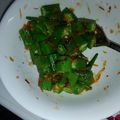 クックWL3OUF☆'s cooksnap of when they made レンジで簡単☆オクラの梅おかか和え。.