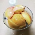 三つ葉つくし's cooksnap of when they made 湯むき桃.