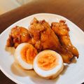 azuki-bar's cooksnap of when they made みんな大好き♪とりの手羽元と卵の甘辛煮.