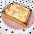 すず。♡'s cooksnap of when they made ☆コーン&カニカマトースト☆.
