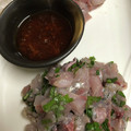 やまちっ's cooksnap of when they made 基本のあじのたたき.