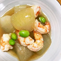 ♡まーちゃん♬'s cooksnap of when they made 冬瓜と海老の煮物.