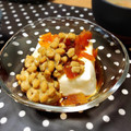 toshi♫'s cooksnap of when they made 変わり冷奴☆納豆と福神漬。.