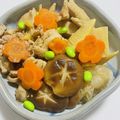 kinniko's cooksnap of when they made ヘルシー！　高野豆腐入り☆　うちの筑前煮.