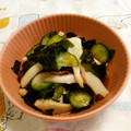 赤い電話's cooksnap of when they made イカとわかめときゅうりの酢の物.