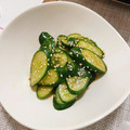 ＊＊めろん＊＊'s cooksnap of when they made 和えるだけ！辛いきゅうりのごま和え.