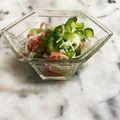 ナピト's cooksnap of when they made レタス・カニカマ・きゅうりの酢のもの.