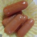 パンコパンダ's cooksnap of when they made 甘じょっぱいウインナーと笹かま炒め.