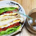 マーブルとラン's cooksnap of when they made ホットサンド トマト ハム 玉子 チーズ.