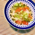 ふたごゆき's cooksnap of when they made レタスとトマトの具だくさんスープ.