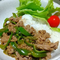 dottco's cooksnap of when they made 簡単節約☆ピーマンと豚ひき肉のそぼろ丼.