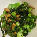 al004's cooksnap of when they made おくらとなめこの酢の物.