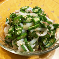 nemumaru's cooksnap of when they made イカとオクラのネバネバ和え.