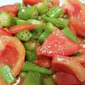 みかんmama3's cooksnap of when they made オクラとトマトの胡麻和え.