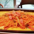 たかきび's cooksnap of when they made ホットプレートで作る、でっかいナポリタン.