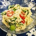 クック021E2T☆'s cooksnap of when they made 豆腐とキュウリと大根と大葉のごまあえ.