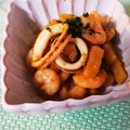 ともみん❤'s cooksnap of when they made イカと海老のカレーマヨネーズ炒め♪.
