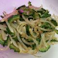 ゆりはるみ♡'s cooksnap of when they made 簡単苦くない☆ゴーヤともやしのナムル.