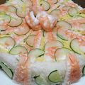 3姫の母's cooksnap of when they made 大好物☆ちらし寿司☆押し寿司ケーキ☆.