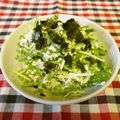 龍青空ママ's cooksnap of when they made 白だしde水菜と豆腐サラダ+しらす＊.