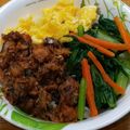 プルンバゴ's cooksnap of when they made 鯖缶で作る☆4色そぼろ丼.