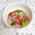 ゆづキッチン's cooksnap of when they made ♡トマトときゅうりのスプーンマリネ♡.