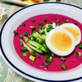 Vöglein's cooksnap of when they made ビーツの冷たいスープ【リトアニア料理】.