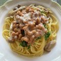 たまゴン♪'s cooksnap of when they made 大葉と納豆の和風パスタ.