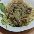 クックMOW4PI☆'s cooksnap of when they made 絶品☆もやしと豚肉のあんかけ焼きそば.
