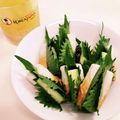 ☆とらねこトラちゃん's cooksnap of when they made おつまみに♪竹輪のうめぇ～しそきゅうり.