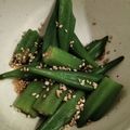 EmikoT's cooksnap of when they made おつまみや一品に！オクラのごま和え.