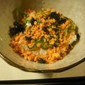 主婦おくさん's cooksnap of when they made さっぱりご飯♪鮭フレークと大葉の丼.