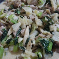 Ｍぱん's cooksnap of when they made ☆小松菜と豚挽き肉のオイマヨ炒め☆.