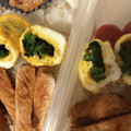 やーしー's cooksnap of when they made お弁当の彩りに　ほうれん草の卵巻き.
