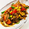 あっこ姉's cooksnap of when they made 牛肉とトマトとコーンの焼き肉のタレ炒め.