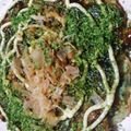 kiwami3's cooksnap of when they made モロヘイヤのお好み焼き！.