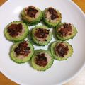 クッキングかぁ♡'s cooksnap of when they made ゴーヤの肉詰め.